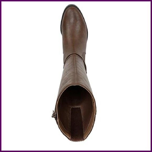 Moto-Inspired Wide Calf Boots with Comfort System, 15" Height - Picture 6 of 8